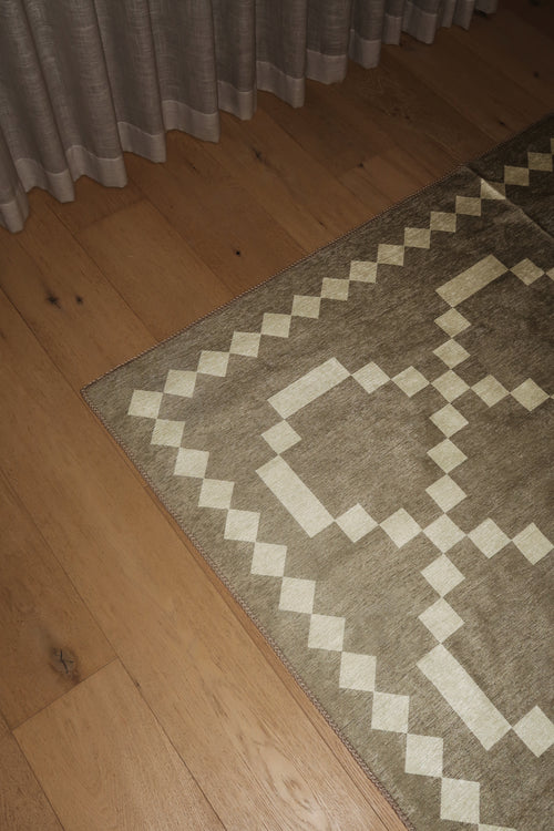 Quiet Bone Chenille Runner